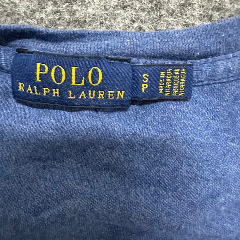 Polo Ralph Lauren T-Shirt Womens Size S Blue VNeck Cotton Short Sleeve Pony Logo - Picture 5 of 7